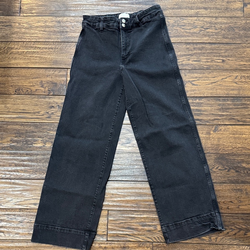 H&M Black Wide Leg Jeans